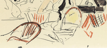 Andr Dunoyer De Segonzac, Eden Roc, Lettre Mon Peintre Raoul Dufy, Lithograph