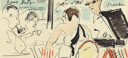 Andr Dunoyer De Segonzac, Eden Roc, Lettre Mon Peintre Raoul Dufy, Lithograph