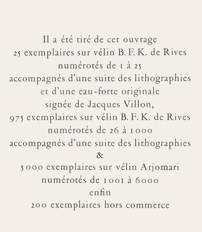 Charles Lapicque, Composition, Lettre Mon Peintre Raoul Dufy, Lithograph