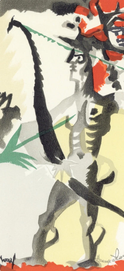 Jean Lurat, Composition, Lettre Mon Peintre Raoul Dufy, Lithograph