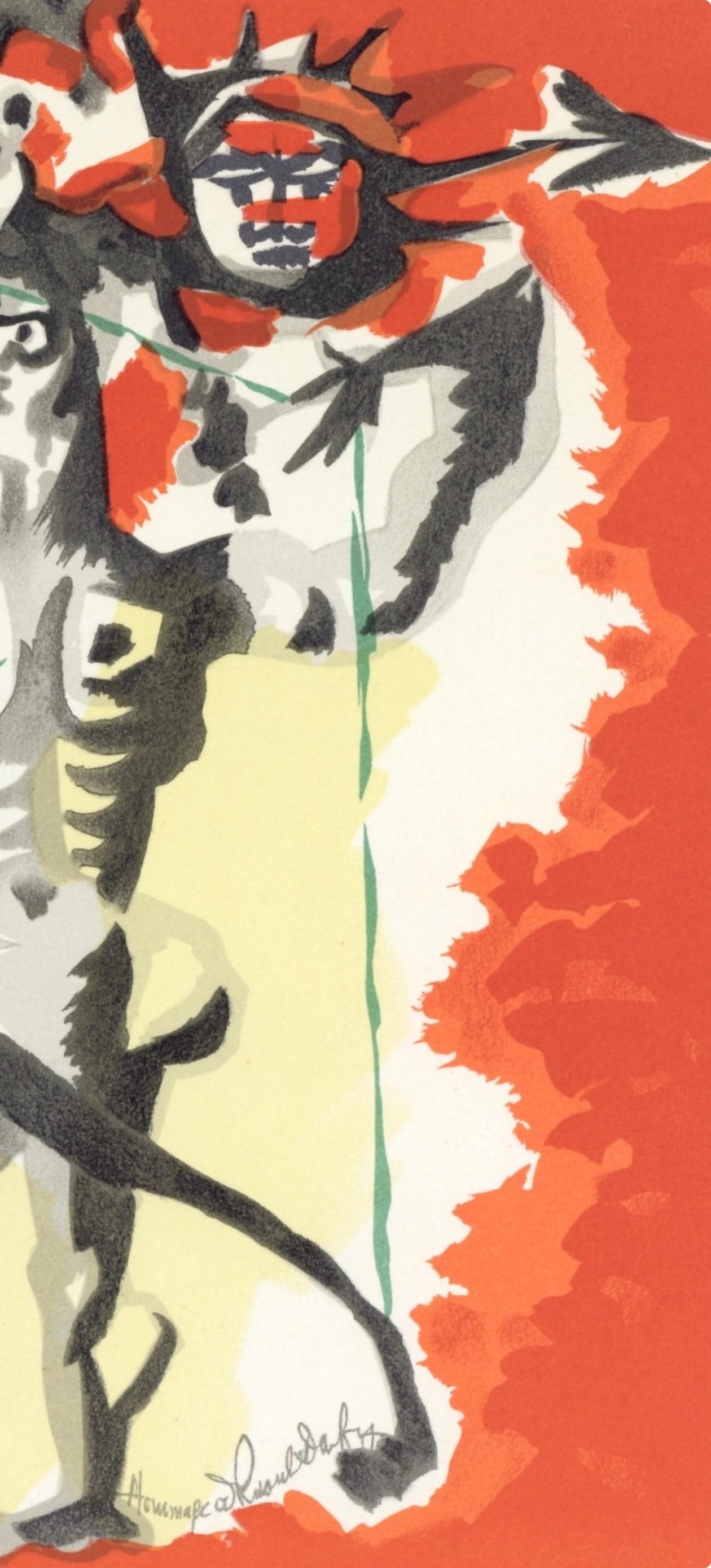 Jean Lurat, Composition, Lettre Mon Peintre Raoul Dufy, Lithograph