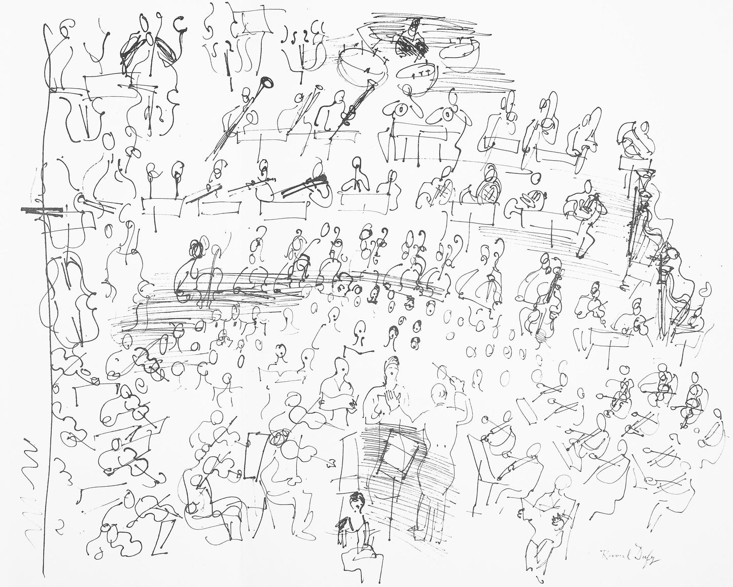 Raoul Dufy, Dessin, Lettre Mon Peintre Raoul Dufy, Lithograph