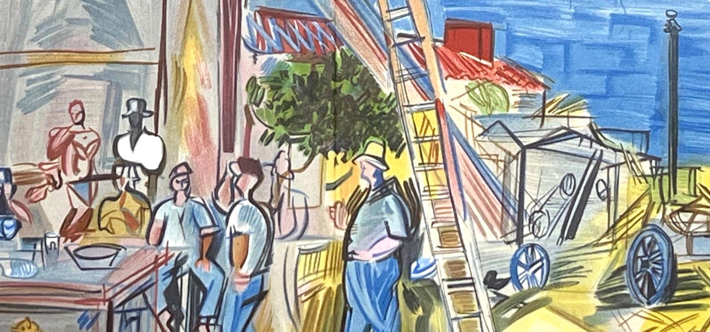 Raoul Dufy, Les Moissonneurs, Lettre Mon Peintre Raoul Dufy, Lithograph
