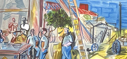 Raoul Dufy, Les Moissonneurs, Lettre Mon Peintre Raoul Dufy, Lithograph