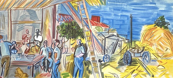 Raoul Dufy, Les Moissonneurs, Lettre Mon Peintre Raoul Dufy, Lithograph
