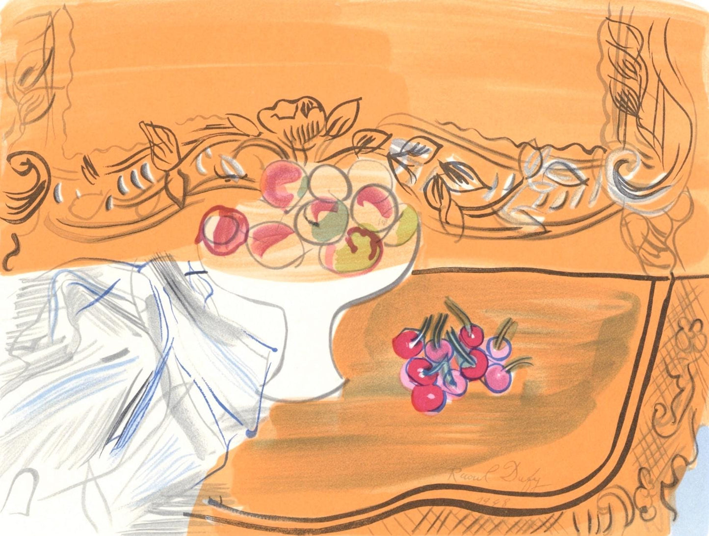 Raoul Dufy, Nature Morte, Lettre Mon Peintre Raoul Dufy, Lithograph