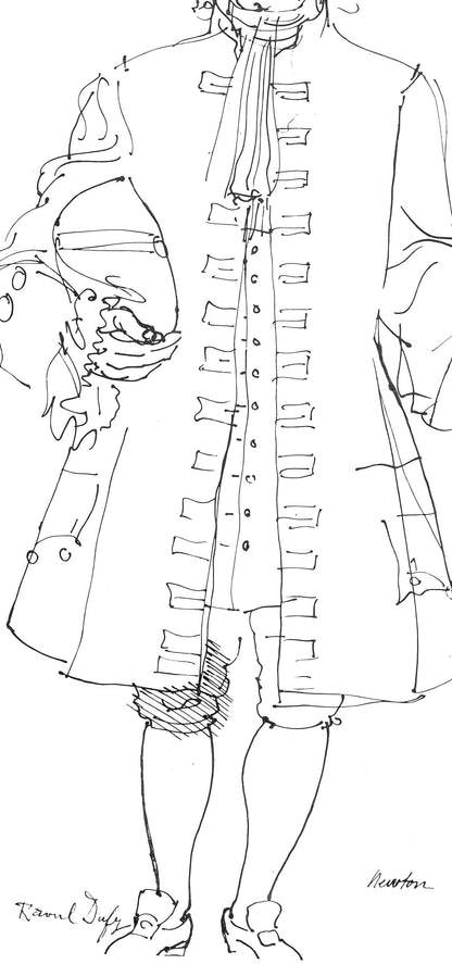 Raoul Dufy, Isaac Newton, Lettre Mon Peintre Raoul Dufy, Lithograph