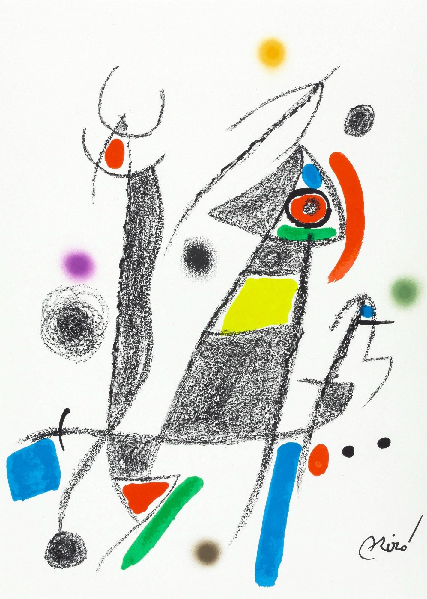 Joan Miro, Composition (Mourlot, 1051-1072), Maravillas Con Variaciones Acrsticas En El Jardn De