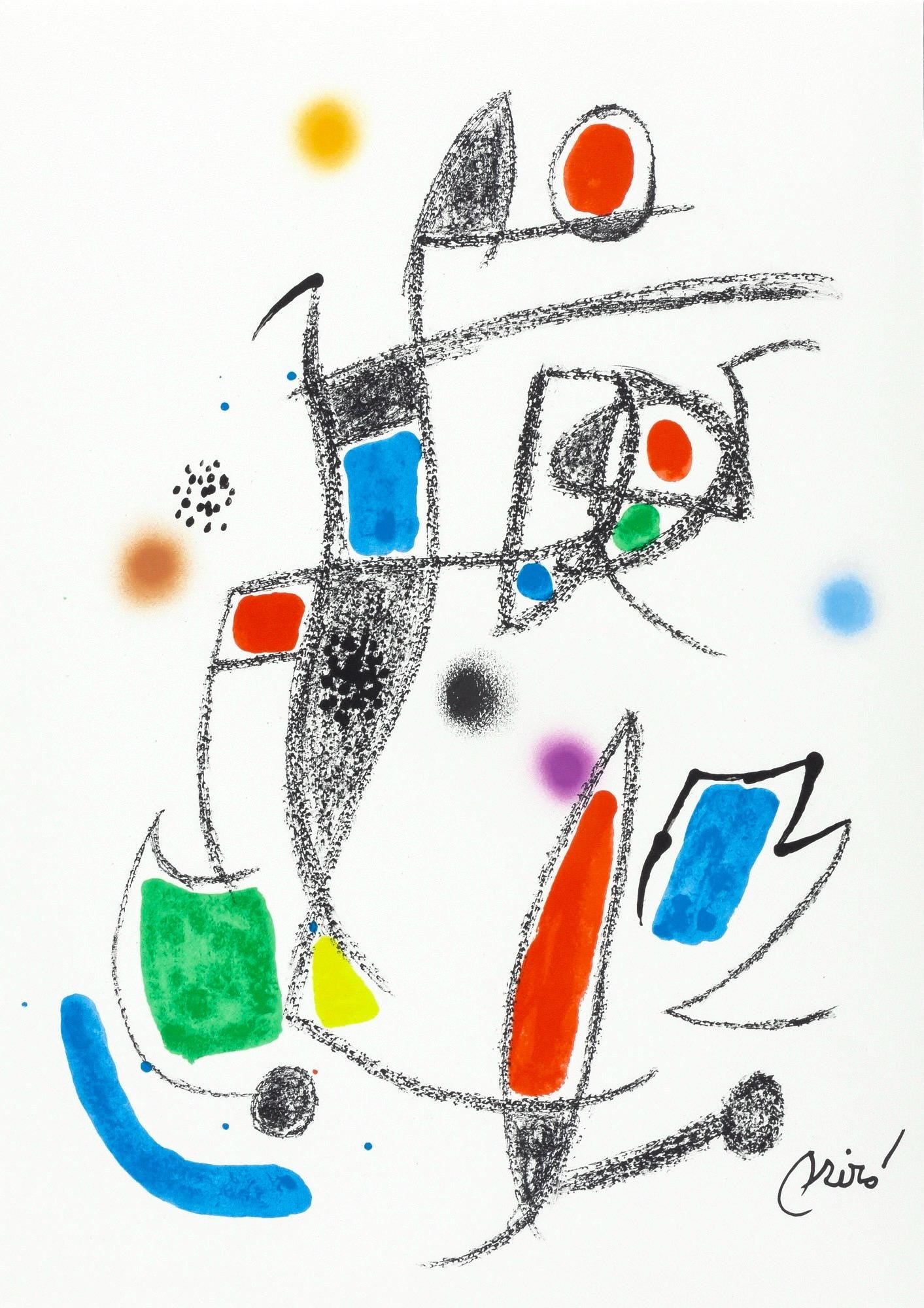 Joan Miro, Composition (Mourlot, 1051-1072), Maravillas Con Variaciones Acrsticas En El Jardn De