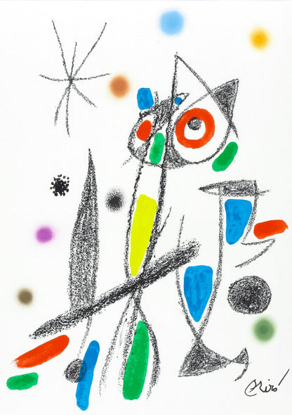 Joan Miro, Composition (Mourlot, 1051-1072), Maravillas Con Variaciones Acrsticas En El Jardn De