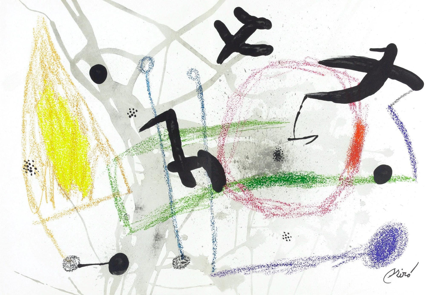 Joan Miro, Composition (Mourlot, 1051-1072), Maravillas Con Variaciones Acrsticas En El Jardn De