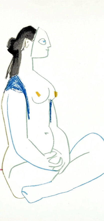 Pablo Picasso, Composition, La Comdie Humaine, Verve, Revue Artistique Et Littraire, Lithograph