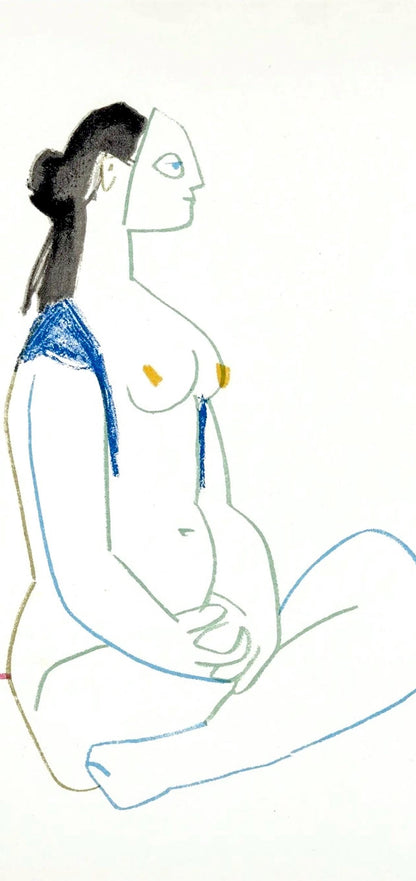 Pablo Picasso, Composition, La Comdie Humaine, Verve, Revue Artistique Et Littraire, Lithograph