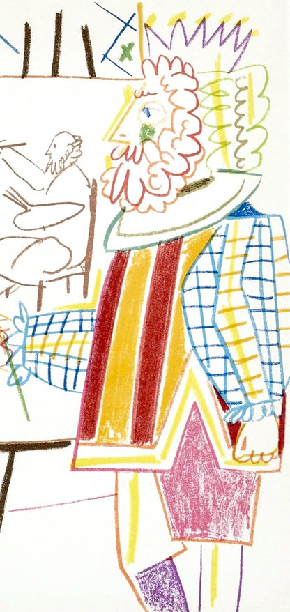 Pablo Picasso, Composition, La Comdie Humaine, Verve, Revue Artistique Et Littraire, Lithograph