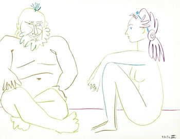 Pablo Picasso, Composition, La Comdie Humaine, Verve, Revue Artistique Et Littraire, Lithograph