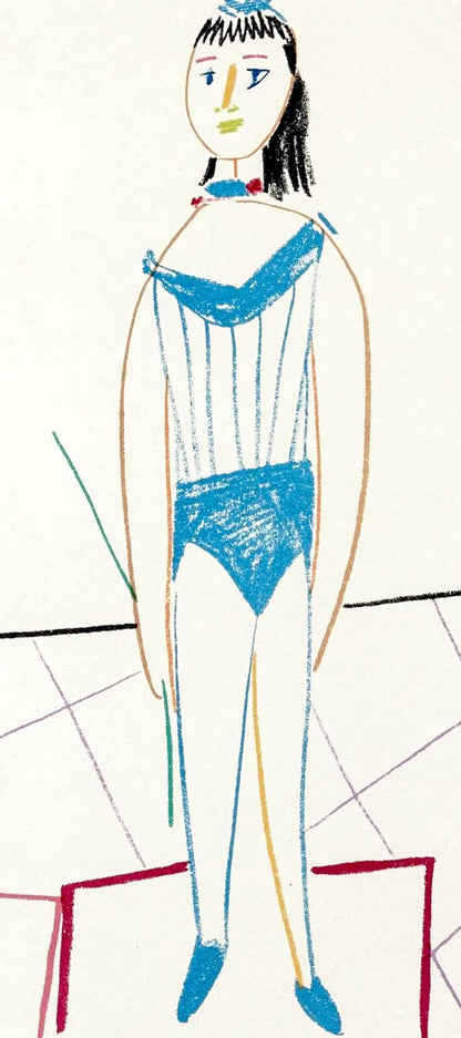 Pablo Picasso, Composition, La Comdie Humaine, Verve, Revue Artistique et Littraire, Lithograph