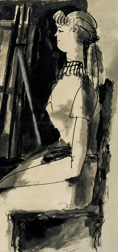 Pablo Picasso, Composition, La Comdie Humaine, Verve, Revue Artistique Et Littraire, Lithograph