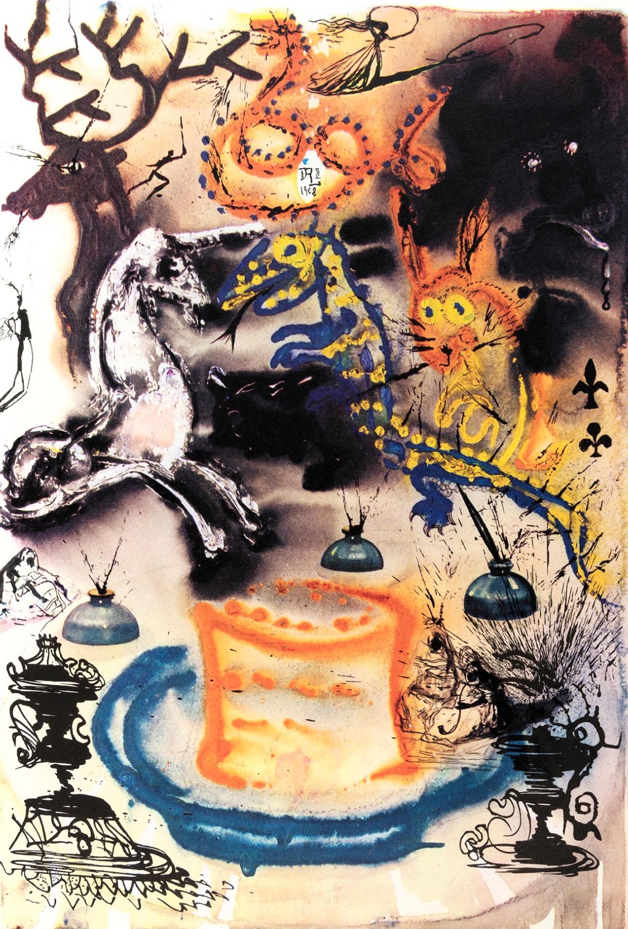 Salvador Dali, Who Stole The Tarts? (Field 69-5, A-M), Alice'S Adventures In Wonderland, Hliogravure