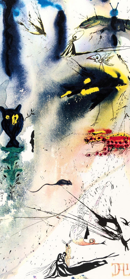 Salvador Dali, A Caucus Race And A Long Tale (Field 69-5, A-M), Alice'S Adventures In Wonderland,