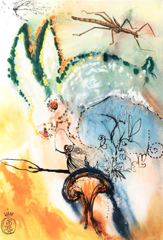 Salvador Dali, Down The Rabbit Hole (Field 69-5, A-M), Alice'S Adventures In Wonderland, Hliogravure