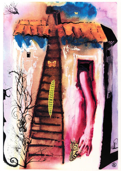 Salvador Dali, The Rabbit Sends In A Little Bill (Field 69-5, A-M), Alice'S Adventures In