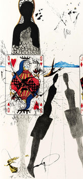 Salvador Dali, The Queen'S Croquet Ground (Field 69-5, A-M), Alice'S Adventures In Wonderland,