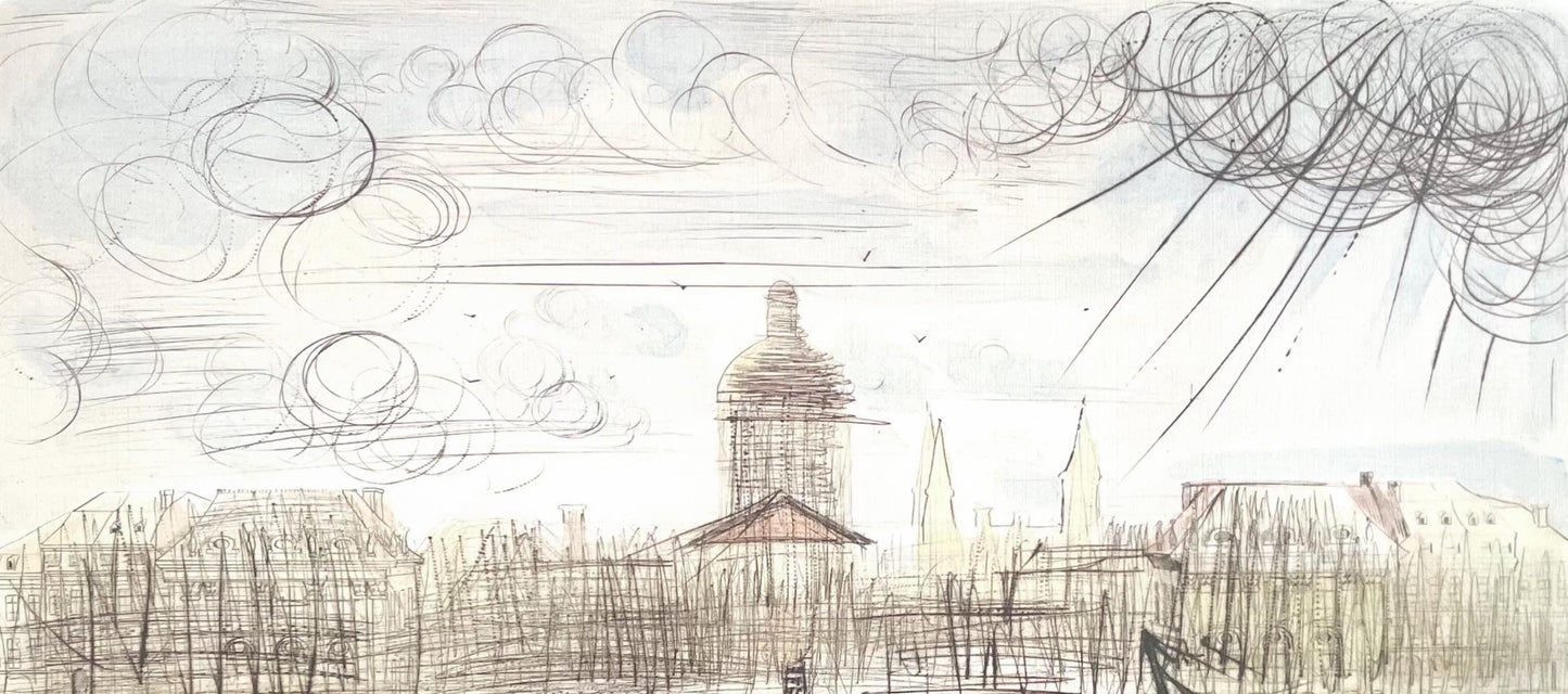 Salvador Dali, L'Acadmie De Paris, Signed, Offset Lithograph