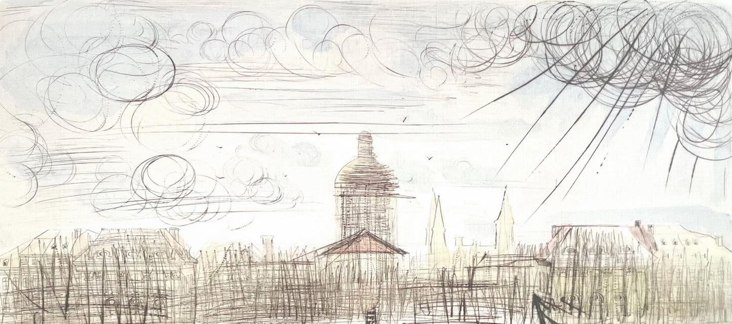 Salvador Dali, L'Acadmie De Paris, Signed, Offset Lithograph