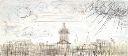 Salvador Dali, L'Acadmie De Paris, Signed, Offset Lithograph