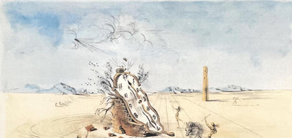 Salvador Dali, Le Cavalier Cosmique, Signed, Offset Lithograph