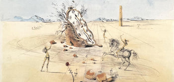Salvador Dali, Le Cavalier Cosmique, Signed, Offset Lithograph