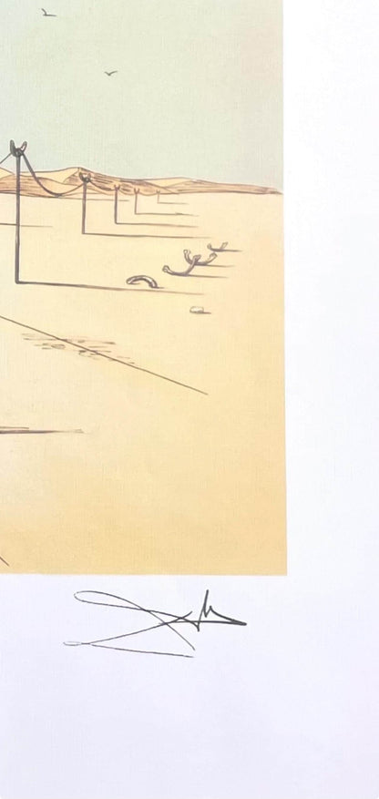 Salvador Dali, Tlphone Dsincarn, Signed, Offset Lithograph