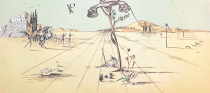 Salvador Dali, Tlphone Dsincarn, Signed, Offset Lithograph