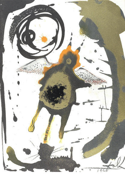 Salvador Dali, Composition (Michler/Lpsinger 1600; Field 69-3), Biblia Sacra, Lithograph