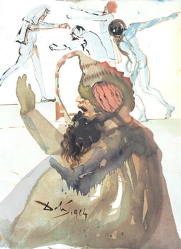 Salvador Dali, Composition (Michler/Lpsinger 1600; Field 69-3), Biblia Sacra, Lithograph