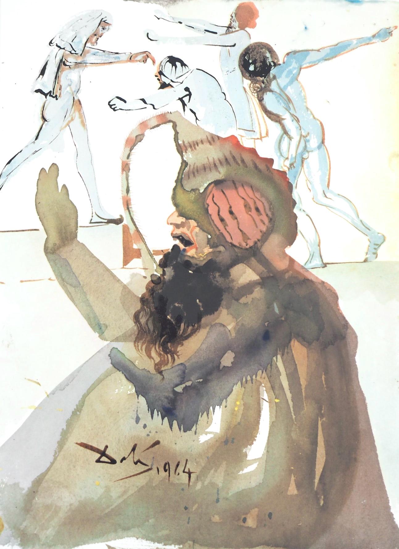 Salvador Dali, Composition (Michler/Lpsinger 1600; Field 69-3), Biblia Sacra, Lithograph