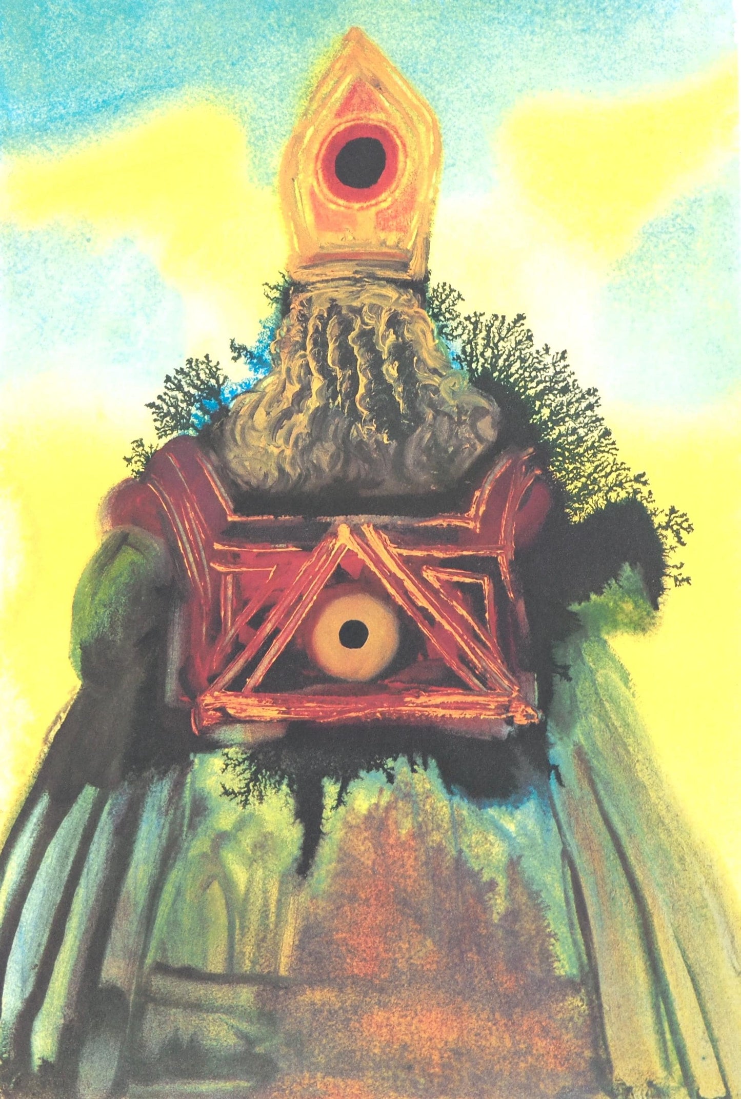 Salvador Dali, Composition (Michler/Lpsinger 1600; Field 69-3), Biblia Sacra, Lithograph