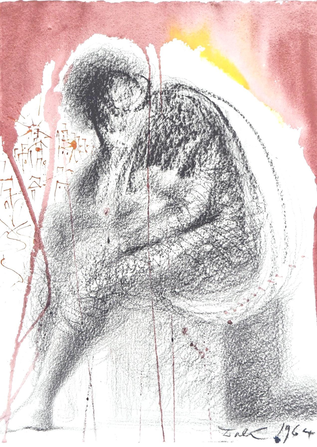 Salvador Dali, Composition (Michler/Lpsinger 1600; Field 69-3), Biblia Sacra, Lithograph