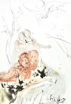 Salvador Dali, Composition (Michler/Lpsinger 1600; Field 69-3), Biblia Sacra, Lithograph