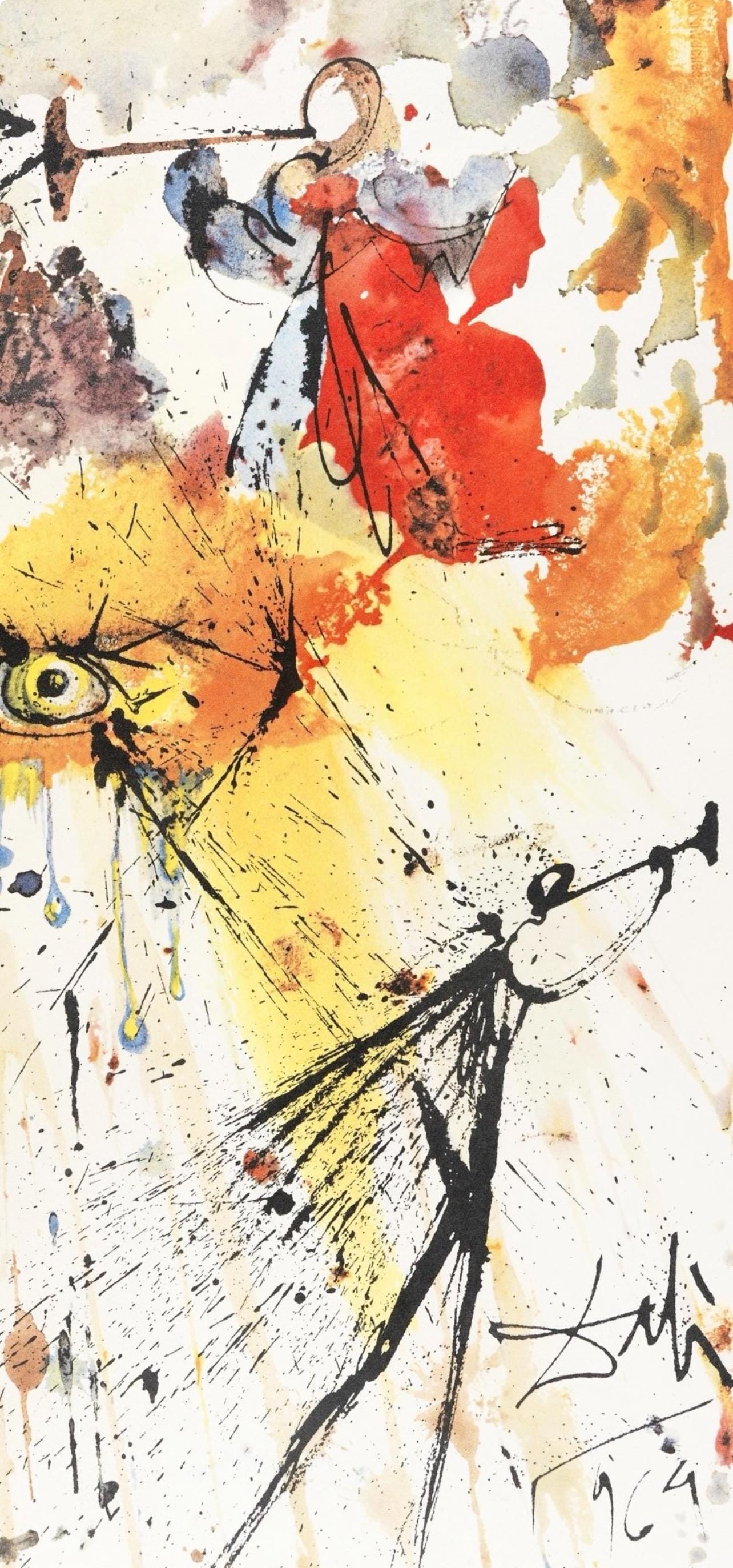 Salvador Dali, Composition (Michler/Lpsinger 1600; Field 69-3), Biblia Sacra, Lithograph