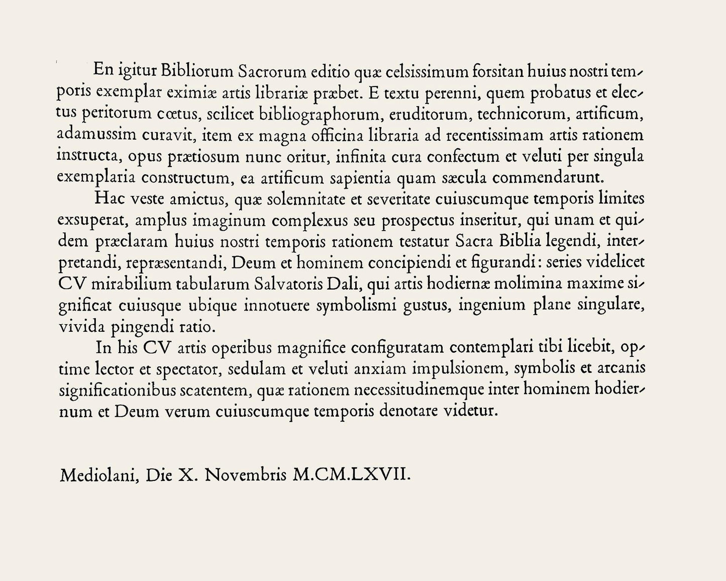 Salvador Dali, Composition (Michler/Lpsinger 1600; Field 69-3), Biblia Sacra, Lithograph