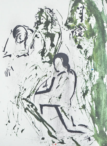 Salvador Dali, Composition (Michler/Lpsinger 1600; Field 69-3), Biblia Sacra, Lithograph