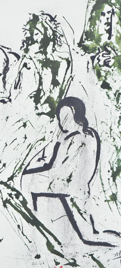 Salvador Dali, Composition (Michler/Lpsinger 1600; Field 69-3), Biblia Sacra, Lithograph