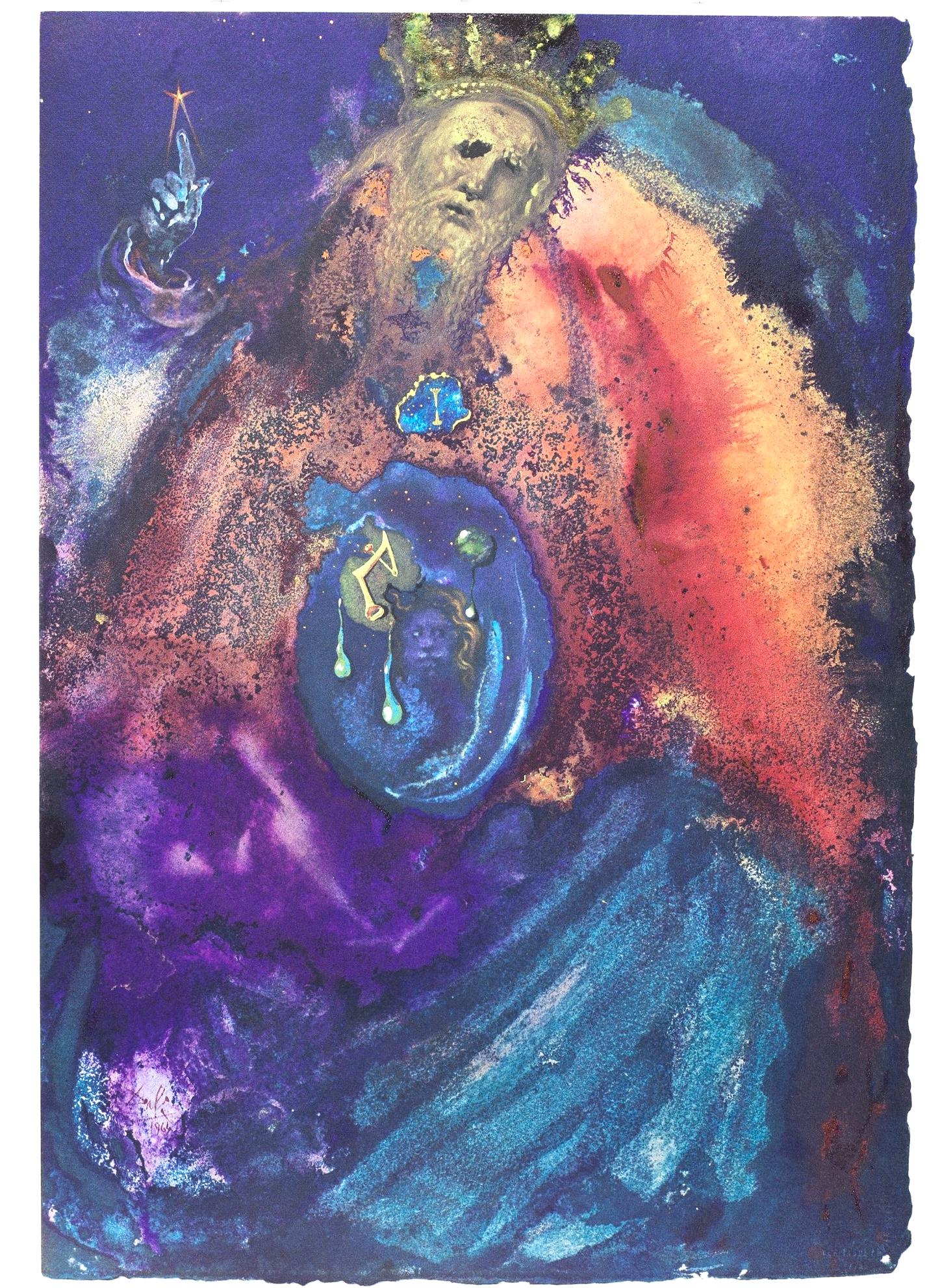 Salvador Dali, Composition (Michler/Lpsinger 1600; Field 69-3), Biblia Sacra, Lithograph