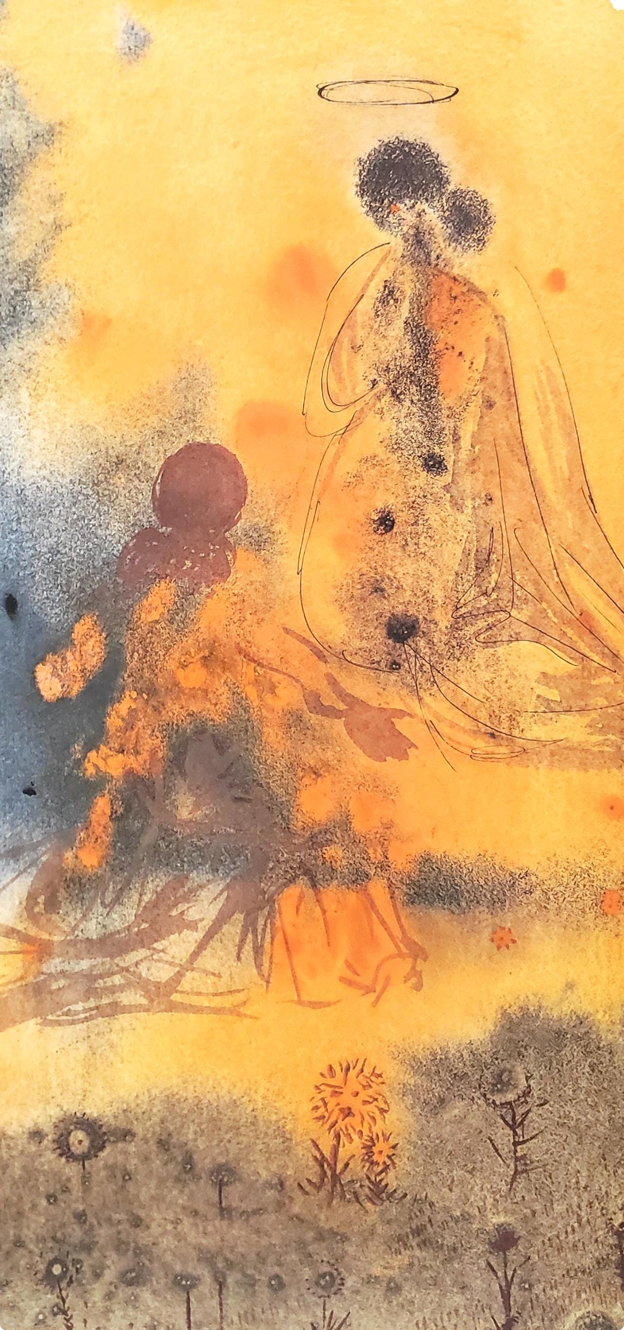 Salvador Dali, Composition (Michler/Lpsinger 1600; Field 69-3), Biblia Sacra, Lithograph