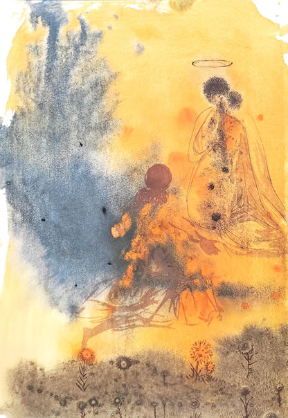 Salvador Dali, Composition (Michler/Lpsinger 1600; Field 69-3), Biblia Sacra, Lithograph