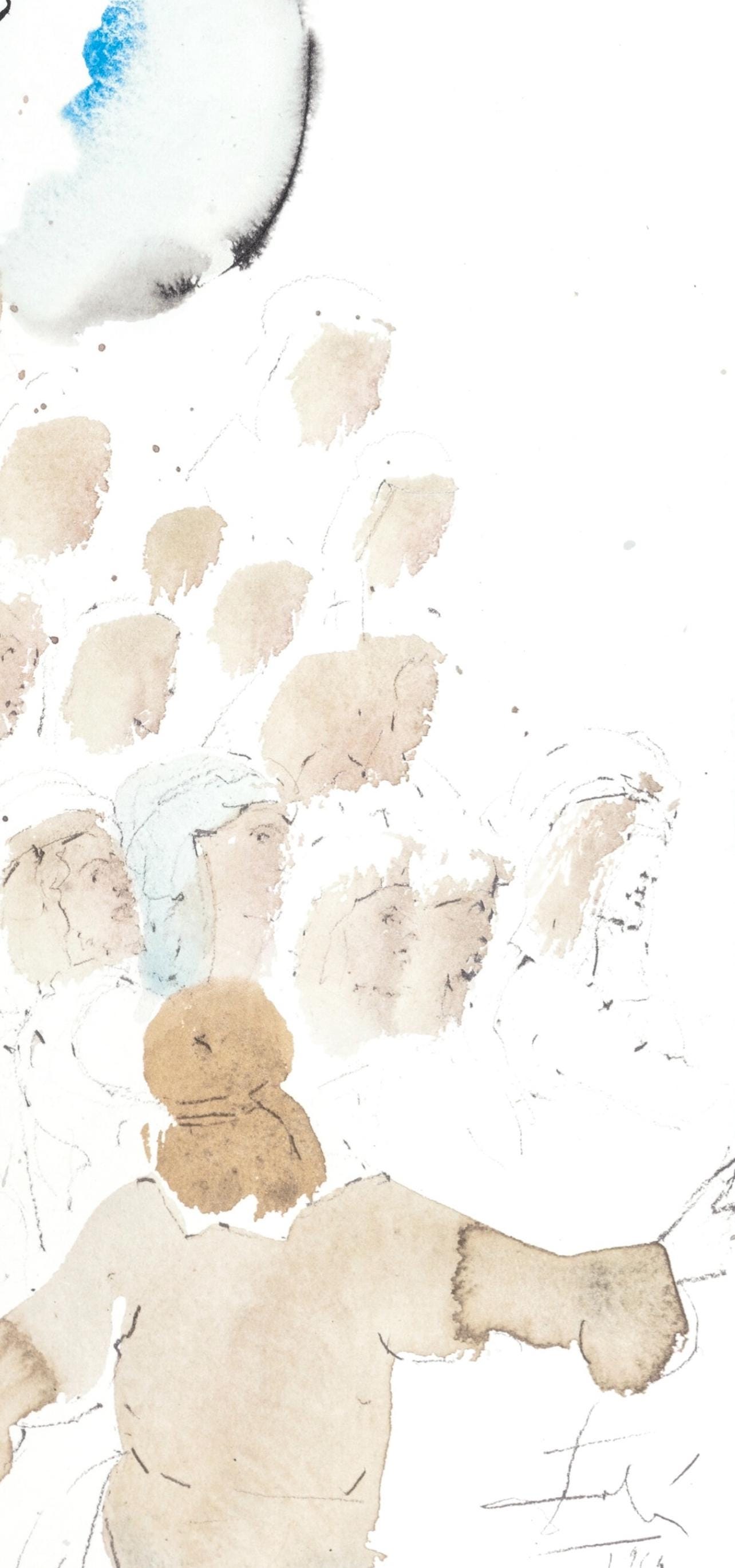 Salvador Dali, Composition (Michler/Lpsinger 1600; Field 69-3), Biblia Sacra, Lithograph