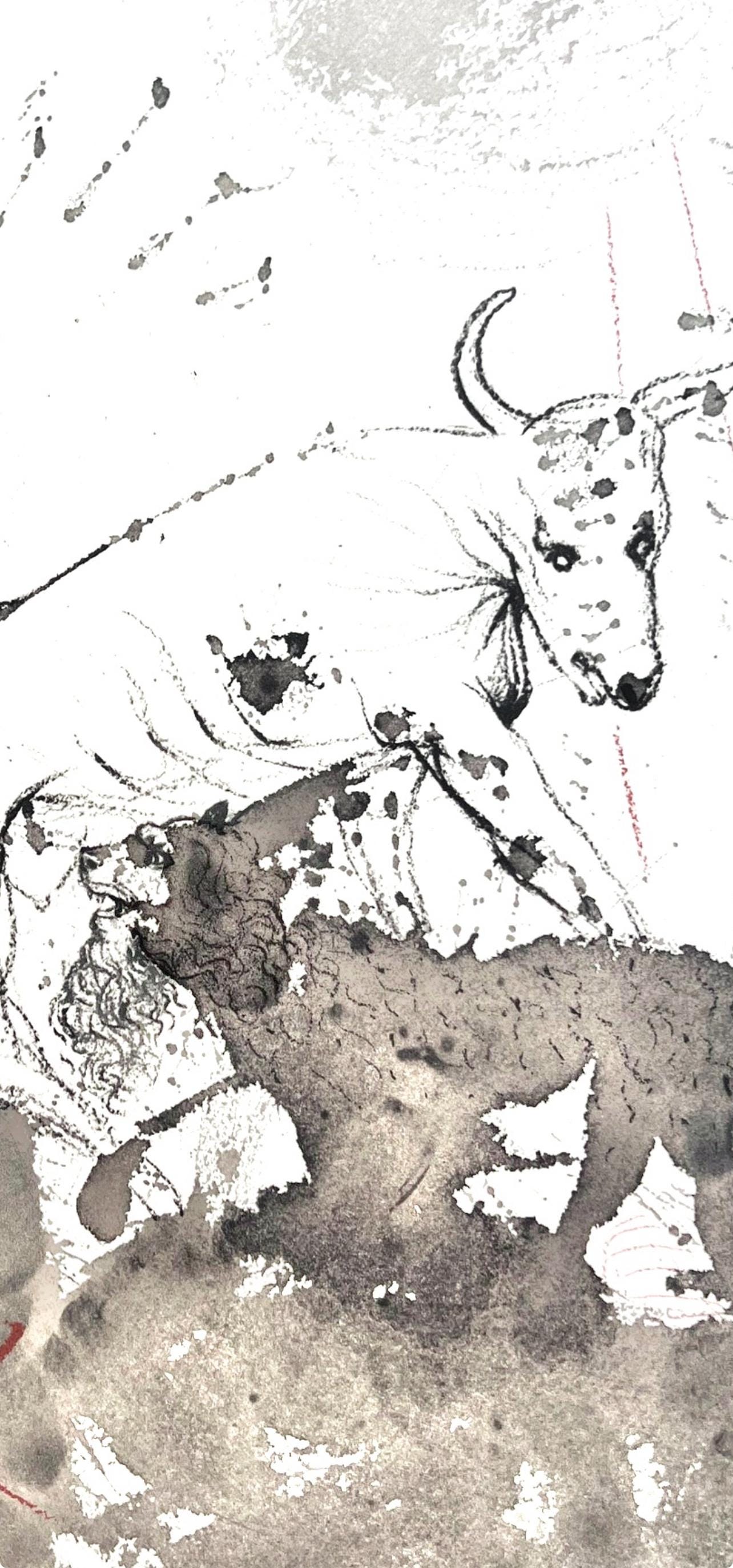 Salvador Dali, Composition (Michler/Lpsinger 1600; Field 69-3), Biblia Sacra, Lithograph