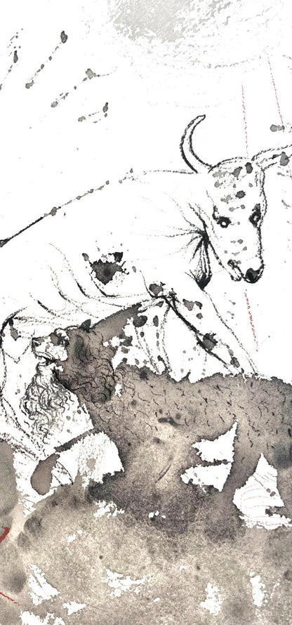 Salvador Dali, Composition (Michler/Lpsinger 1600; Field 69-3), Biblia Sacra, Lithograph