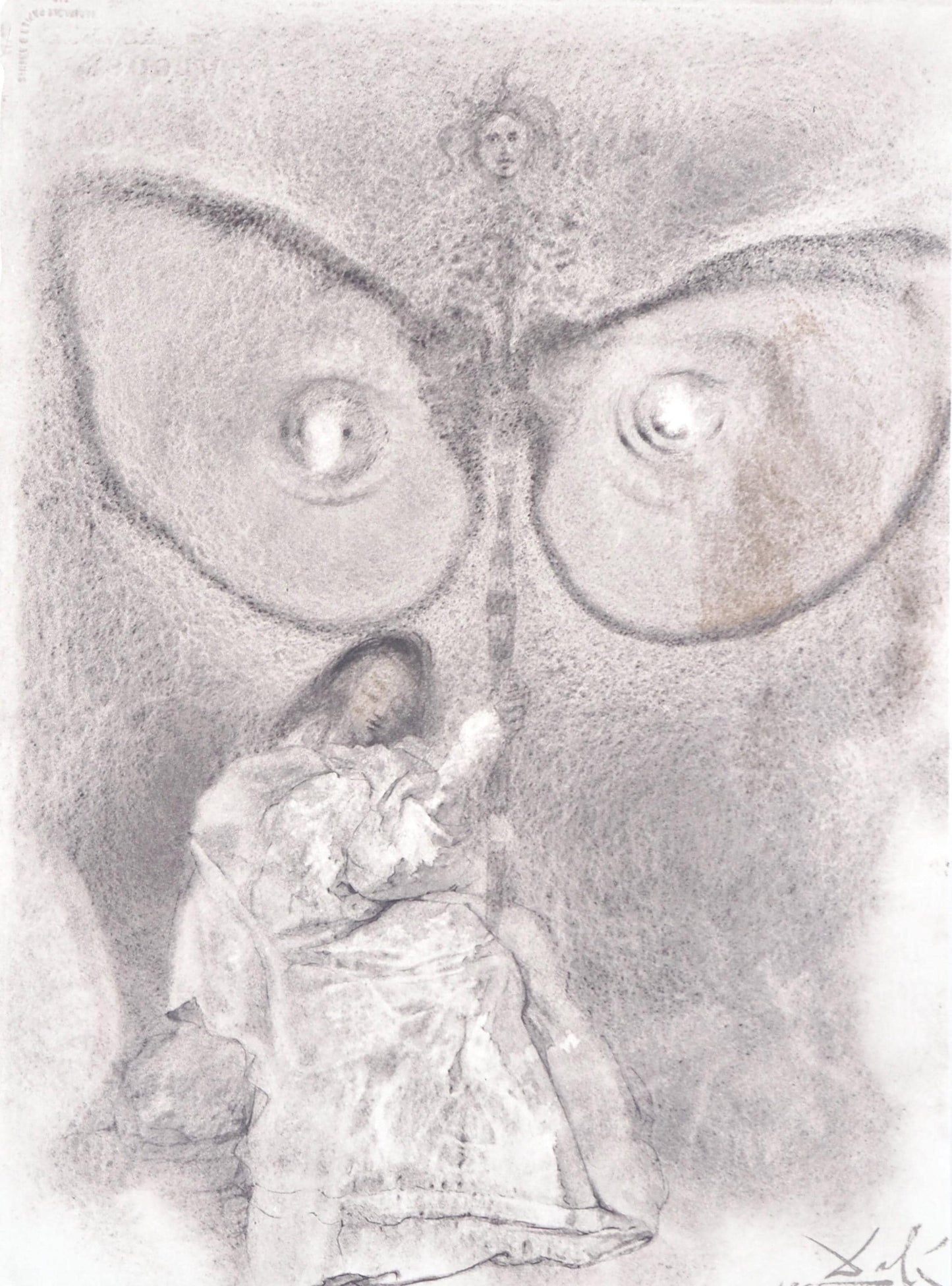 Salvador Dali, Composition (Michler/Lpsinger 1600; Field 69-3), Biblia Sacra, Lithograph